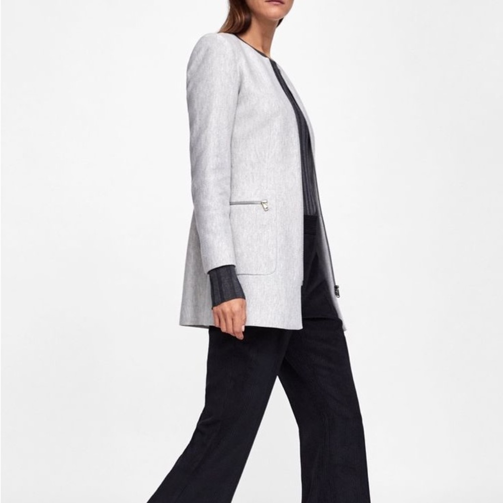 ZARA FROCK COAT PEACOAT JACKET BLAZER